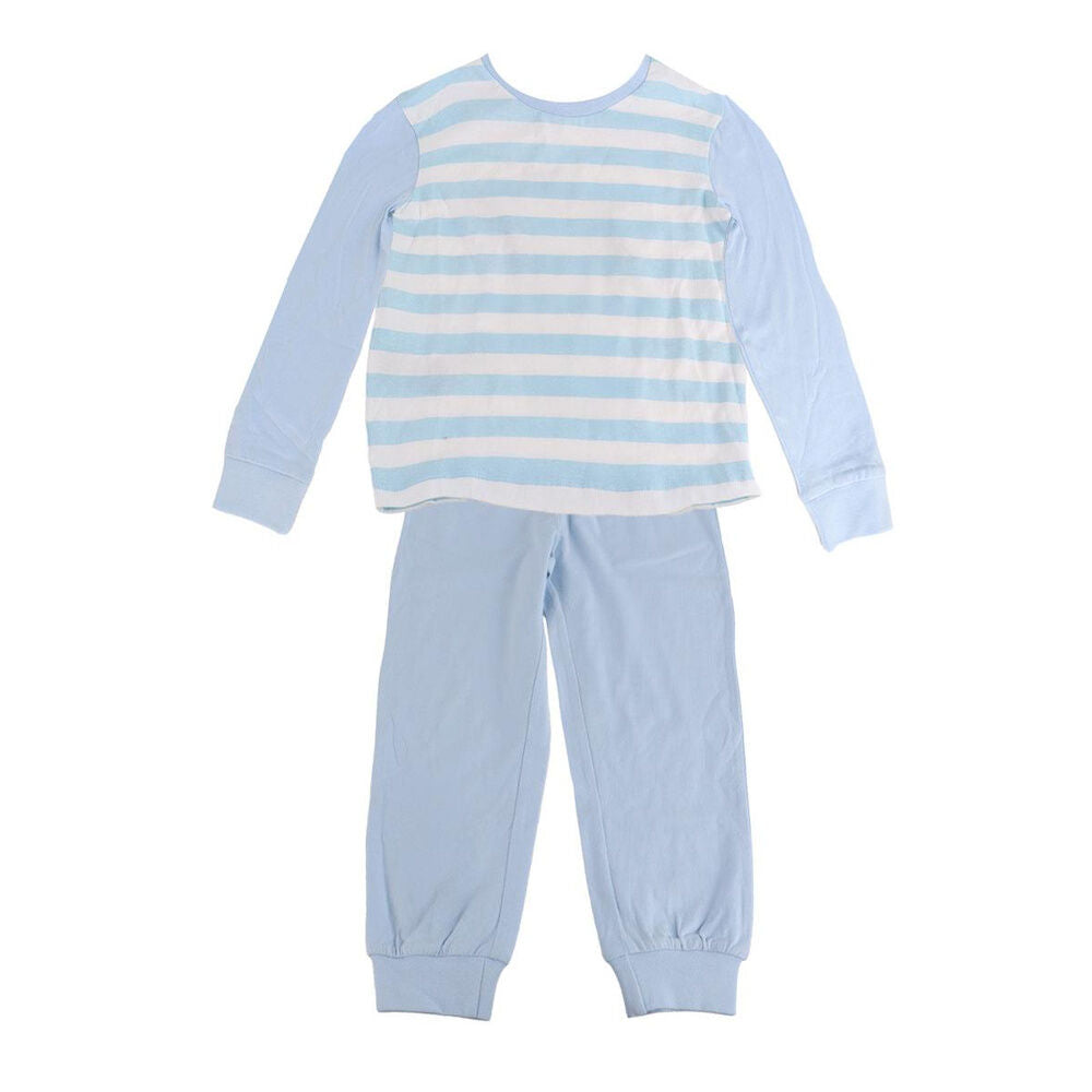 Pijama infantil de Bluey azul con camiseta a rayas y pantalón largo - 2