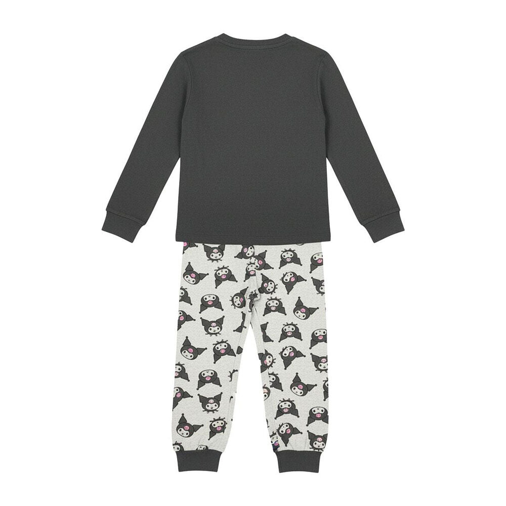 Pijama de manga larga Kuromi Hello Kitty de dos piezas - 2