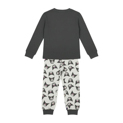 Pijama de manga larga Kuromi Hello Kitty de dos piezas - 2