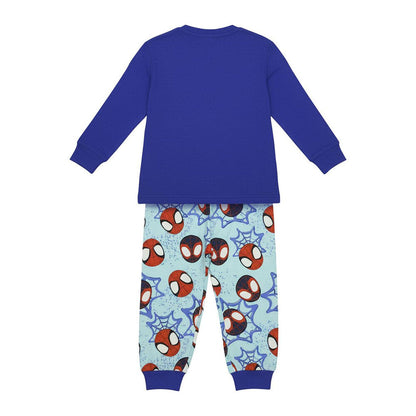 Pijama infantil Spidey Marvel azul de manga larga - 2