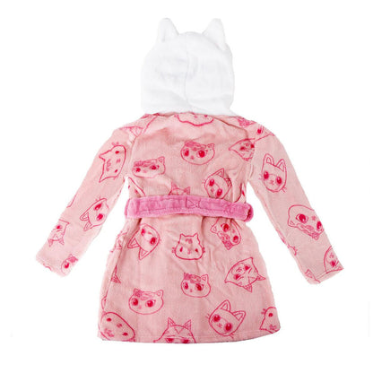 Bata rosa infantil de Gabby con capucha de gato - 2