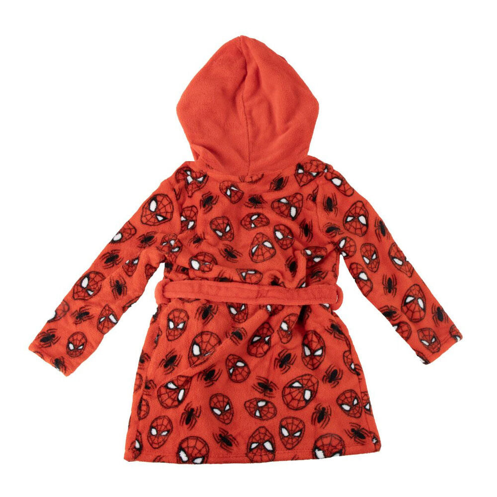 Bata roja de Spiderman Marvel con capucha y estampado del personaje - 2
