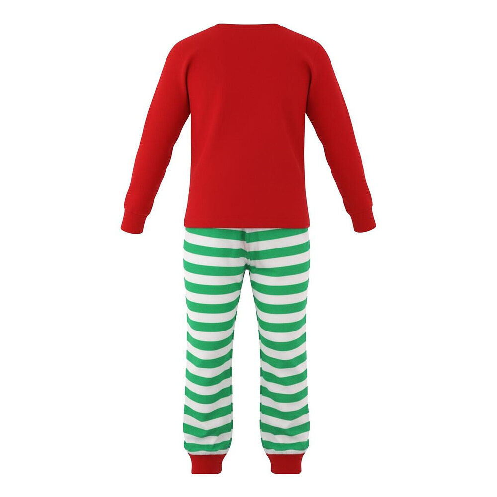 Pijama infantil navideño The Elf on the Shelf rojo y verde - 2