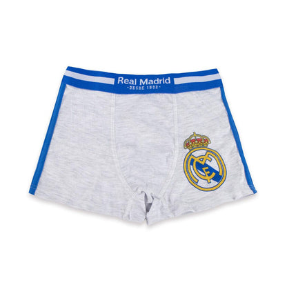 Set de 2 bóxers infantiles Real Madrid en gris y blanco - 2