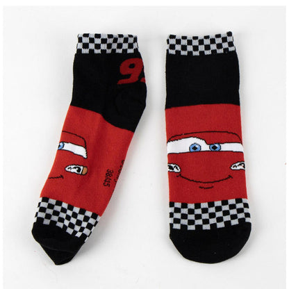 Set de dos pares de calcetines Disney Pixar Cars rojos y negros - 2