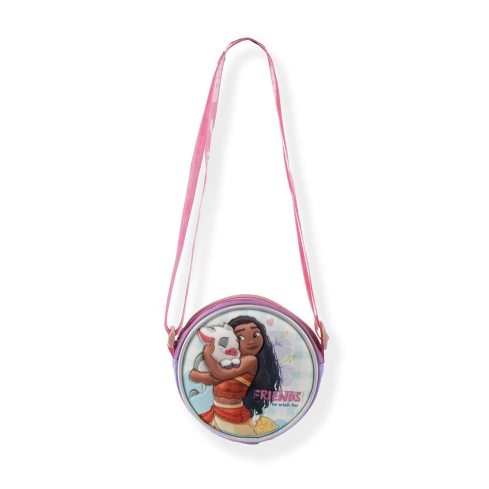 Bolso 3D de Vaiana y Pua Disney con correa rosa - 3