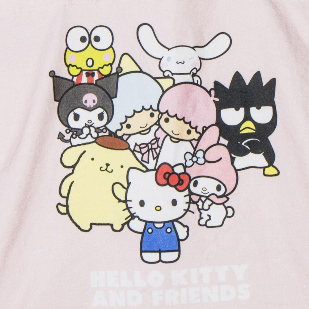 Bolsa tote rosa Hello Kitty and Friends con estampado de personajes - 3