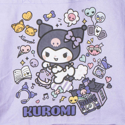 Bolsa tote lila de Kuromi con estampado frontal - 3