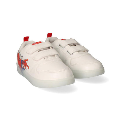 Deportiva infantil blanca CERDÁ con estampado de Spider-Man y doble velcro - 3