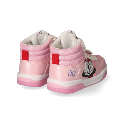 Deportivas altas rosas de Minnie Disney con luces en la suela - 3