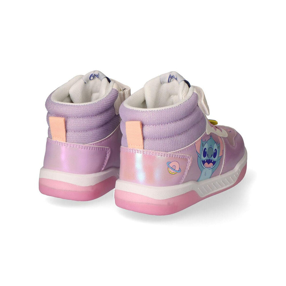 Deportivas lila y rosa de Stitch Disney con luces - 3