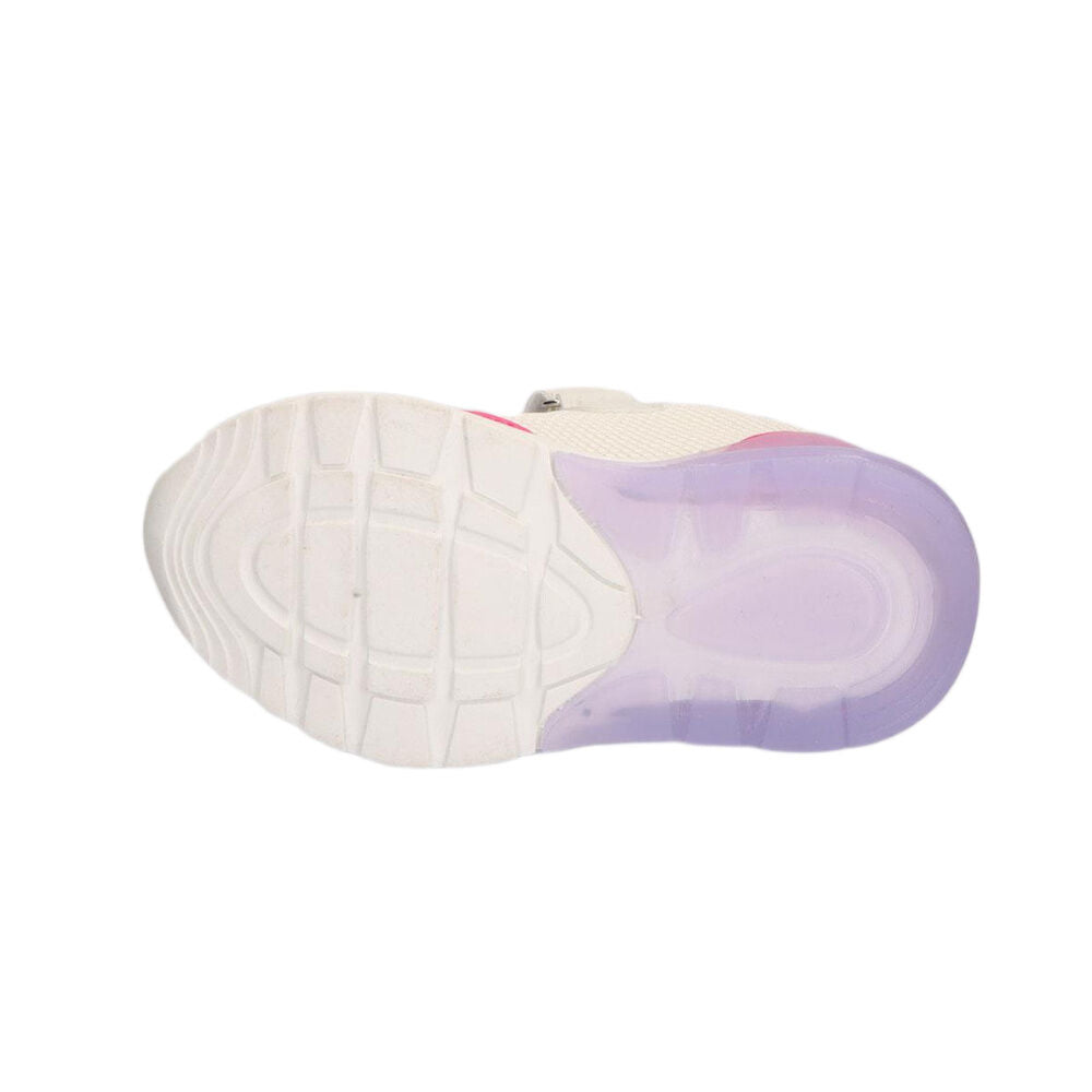 Deportivas infantiles con luces de Dora Exploradora en blanco, fucsia y lila - 3