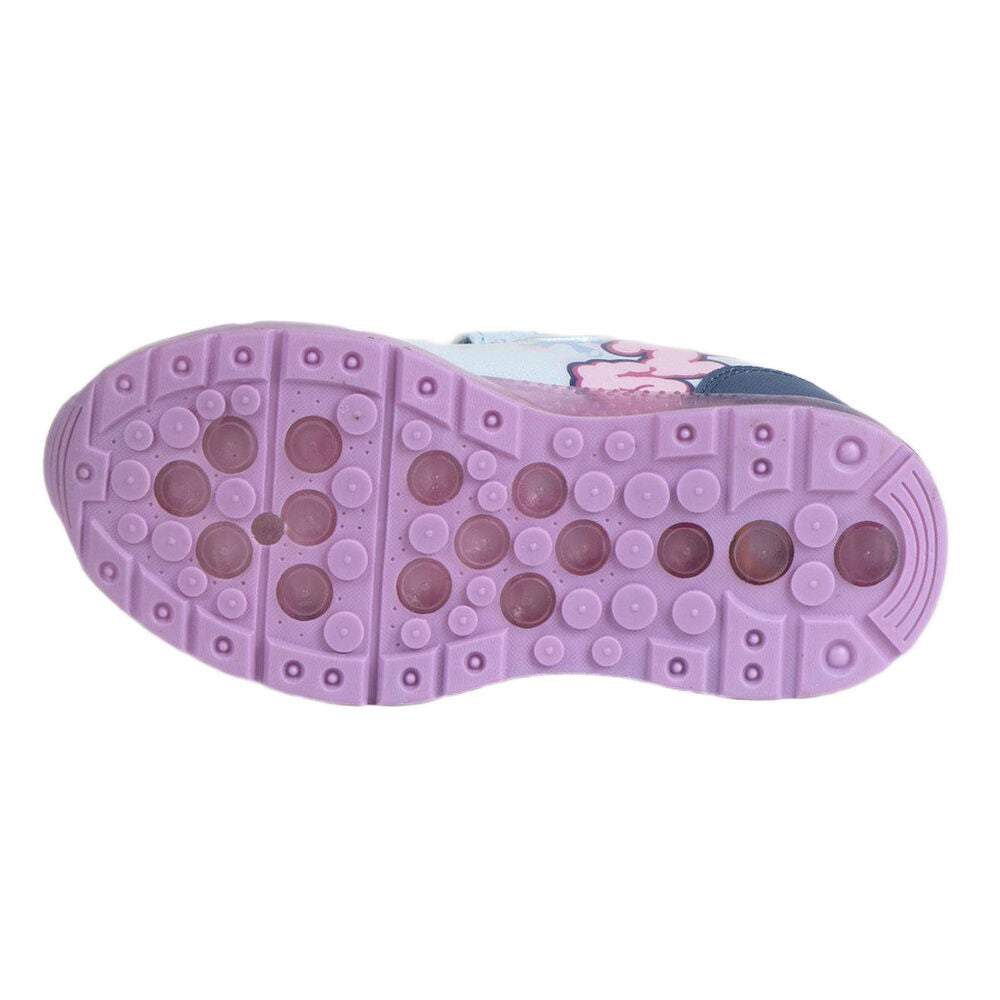 Deportiva infantil Disney Stitch blanca con detalles rosas y suela violeta - 3