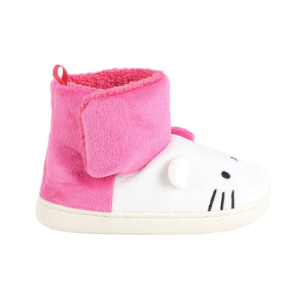 Pantuflas rosas y blancas de Hello Kitty tipo bota - 3