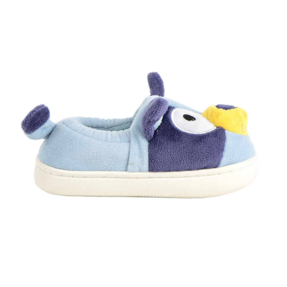 Pantuflas Bluey azules y moradas con rostro del personaje - 3