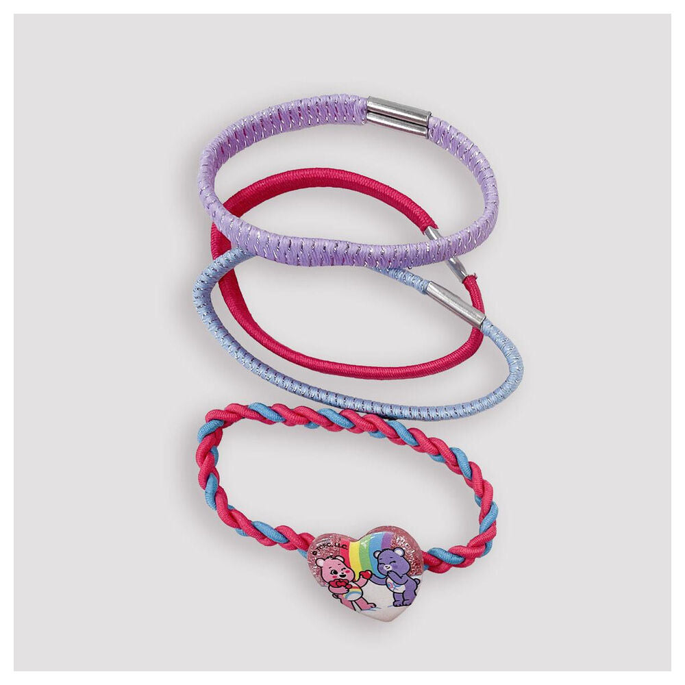 Set de accesorios para el cabello Care Bears con pinzas, gomas y lazos - 3