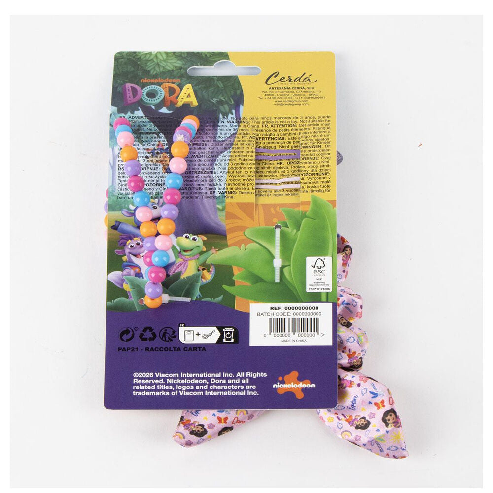 Set de accesorios para el pelo Dora Exploradora con lazos rosas - 3