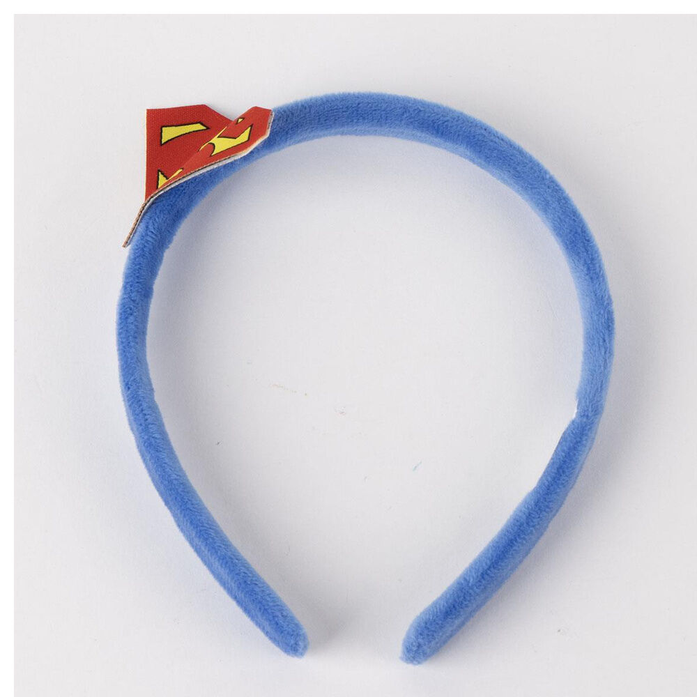 Set de diadema azul y tutú rojo de Superman con emblemas dorados - 3
