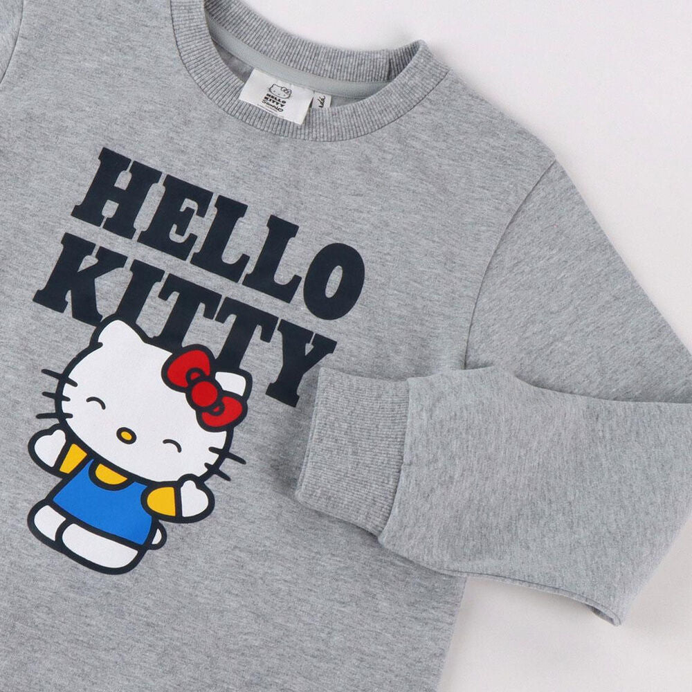 Chándal infantil Hello Kitty CERDÁ gris y rojo - 3