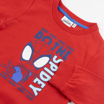 Chándal Spidey Marvel con sudadera roja y pantalón azul marino - 3