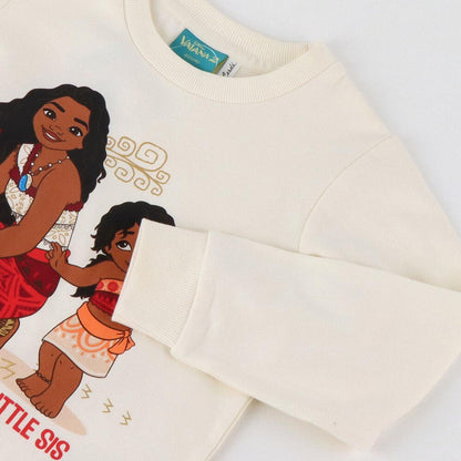 Sudadera infantil blanca de Vaiana y Moana Disney - 3