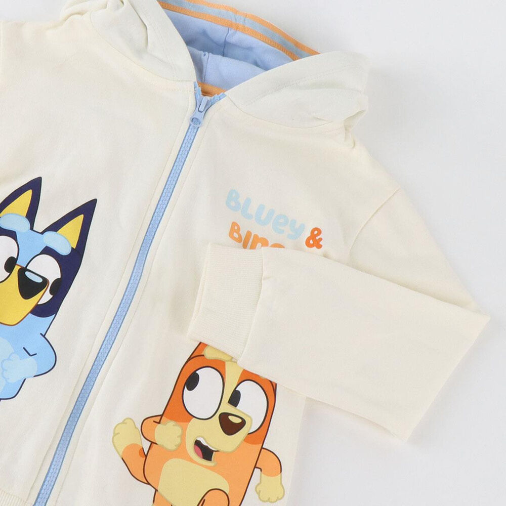 Sudadera crema con capucha de Bluey y Bingo - 3