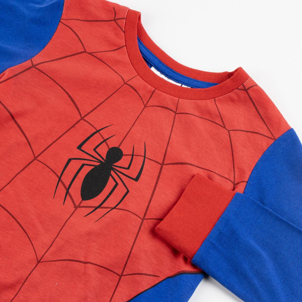 Pijama de manga larga Spiderman Marvel rojo y azul - 3