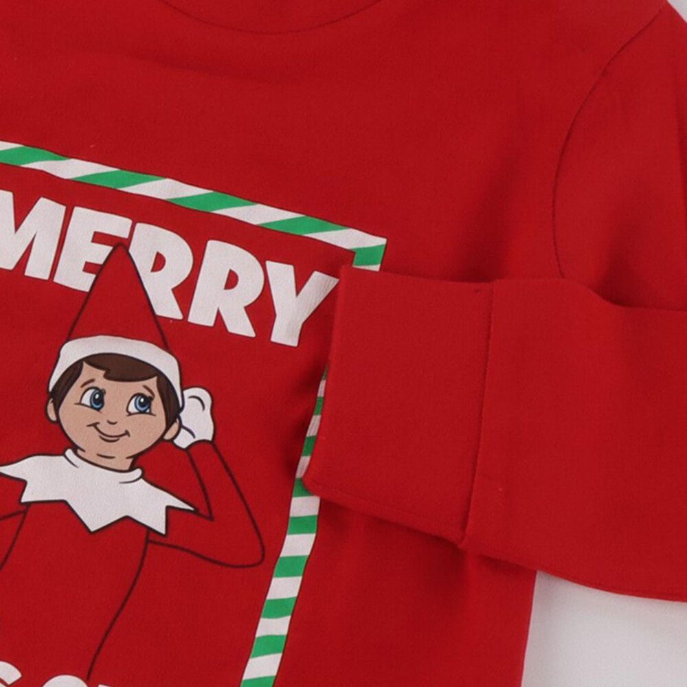 Pijama infantil navideño The Elf on the Shelf rojo y verde - 3