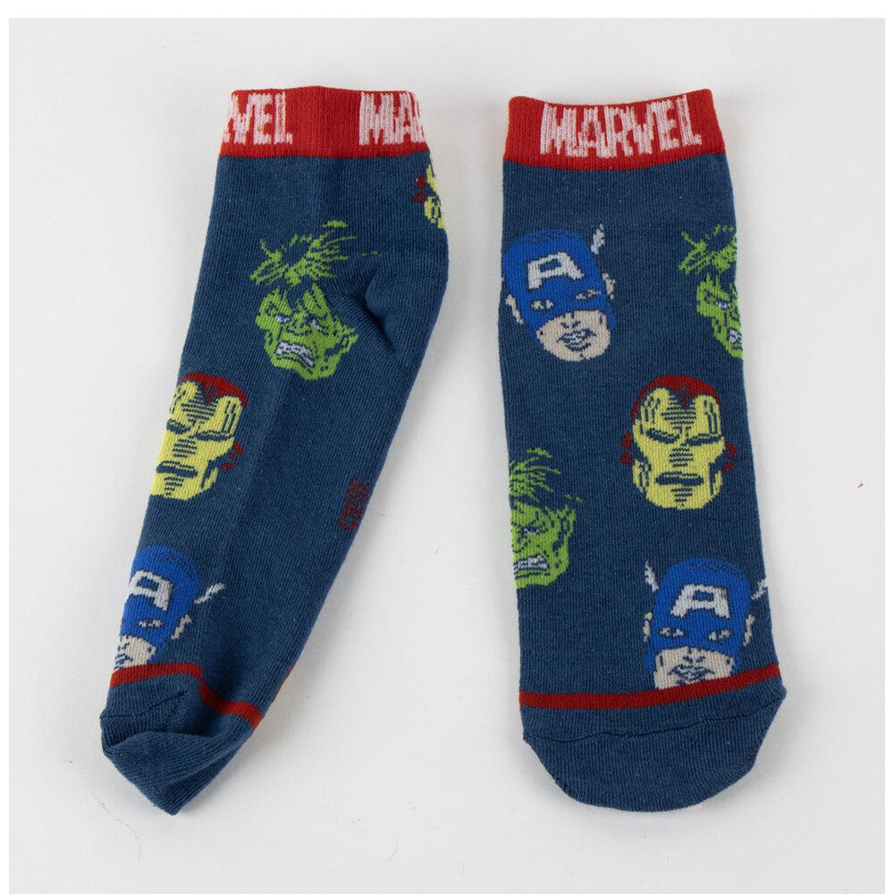 Set de dos pares de calcetines Marvel para adulto con diseños de Spider-Man y superhéroes - 3