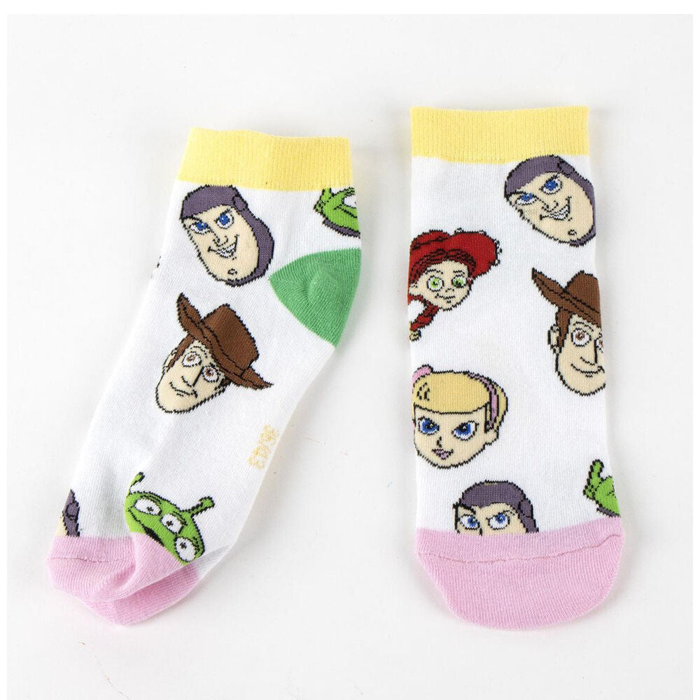Set de dos pares de calcetines Toy Story con Buzz, Woody y alienígenas - 3