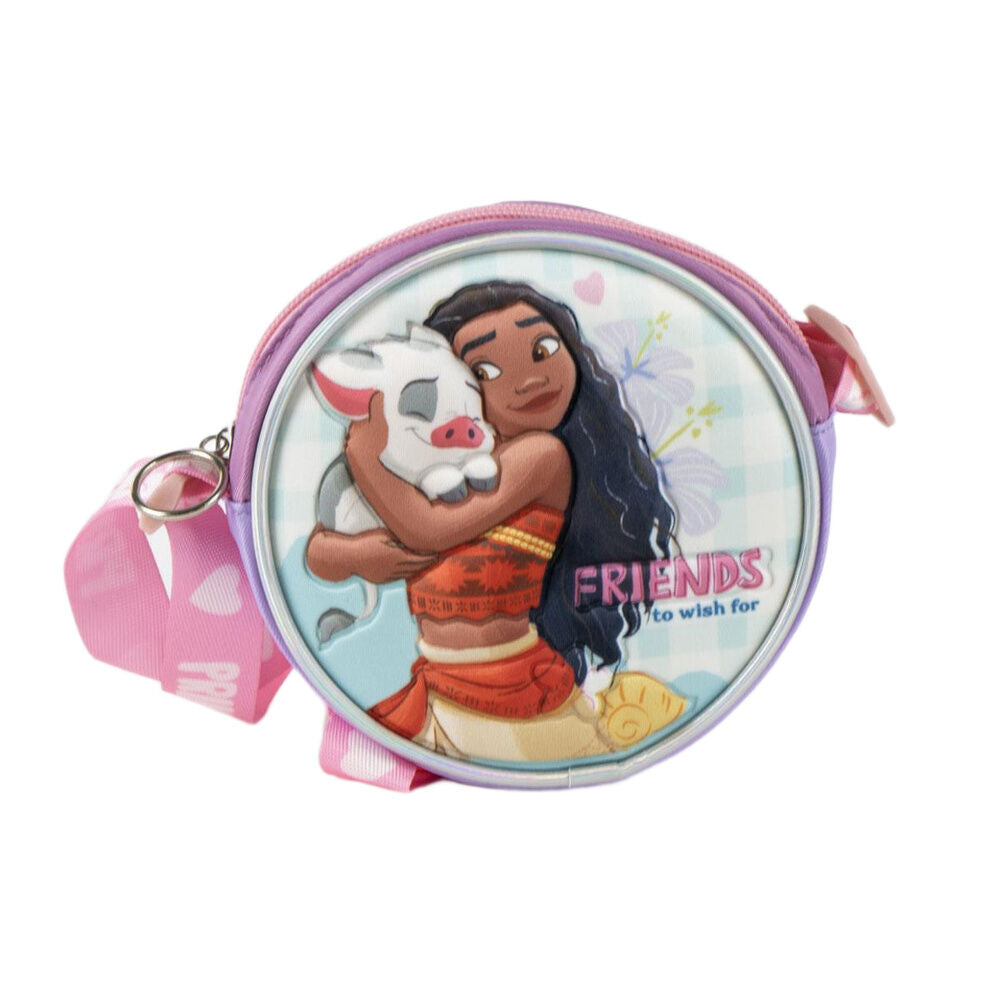 Bolso 3D de Vaiana y Pua Disney con correa rosa - 4