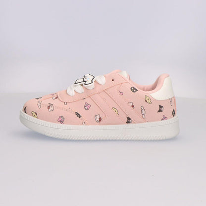 Deportivas rosas de Hello Kitty CERDÁ con cordones y suela blancos - 4