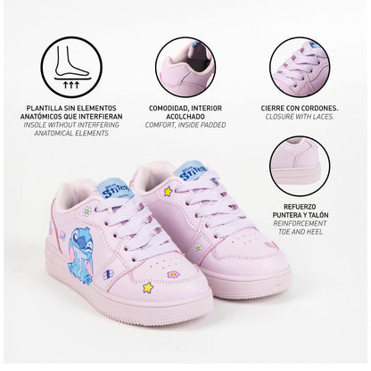 Deportivas rosas de Stitch Disney con cordones - 4