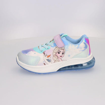Deportiva infantil Frozen Disney con Elsa y Olaf, luces y cierre de velcro - 4