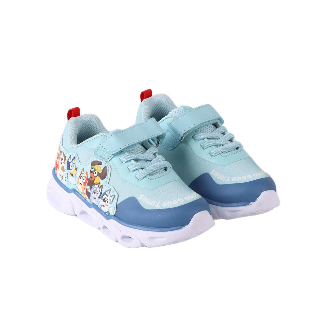 Deportiva Bluey azul con personajes laterales y luces - 4