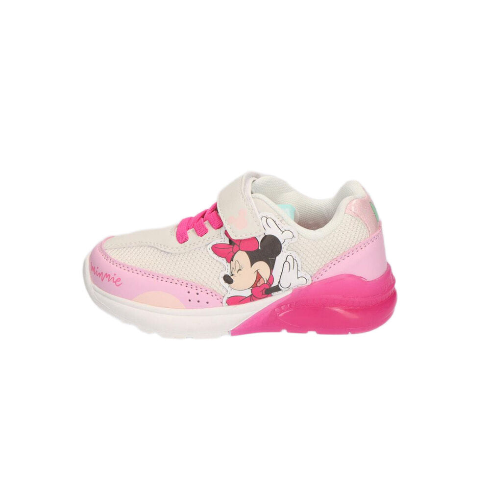 Deportiva rosa y blanca de Minnie Disney con luces - 4
