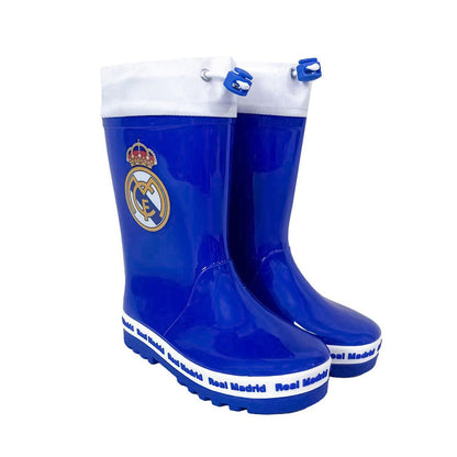 Bota de agua azul del Real Madrid con escudo y banda blanca - 4