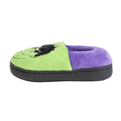 Pantuflas verdes de Hulk Marvel con detalles morados - 4