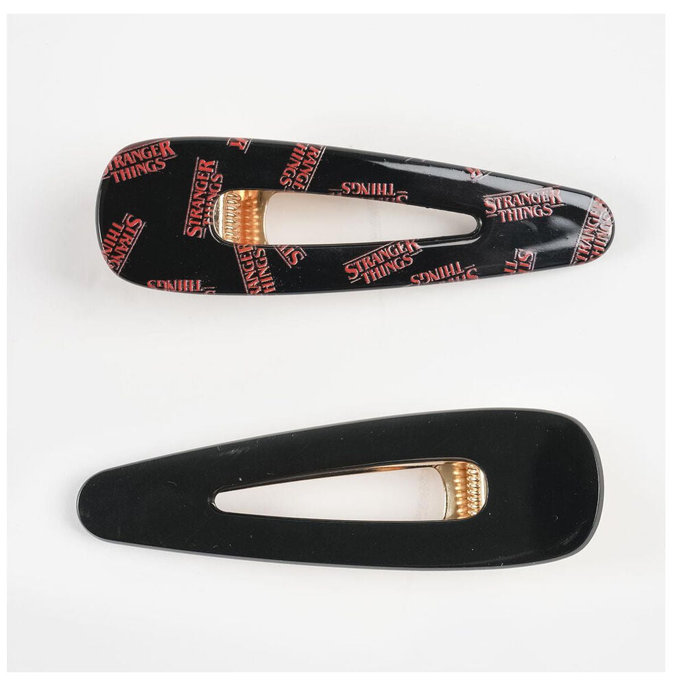 Set de accesorios para el pelo Stranger Things en negro y rojo - 4