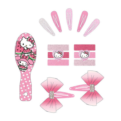 Set de belleza Hello Kitty and Friends con accesorios rosas para el pelo - 4