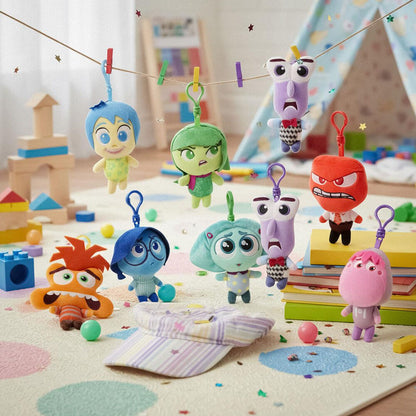 Llaveros de peluche surtidos de personajes de Del Revés Disney Pixar - 4