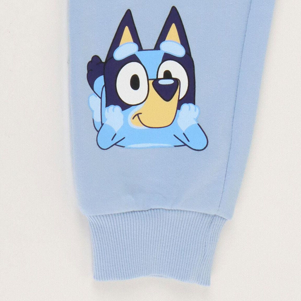 Conjunto de chándal Bluey con sudadera blanca y pantalón azul claro - 4