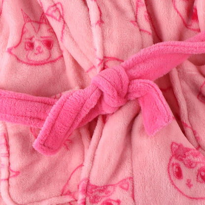 Bata rosa infantil de Gabby con capucha de gato - 4