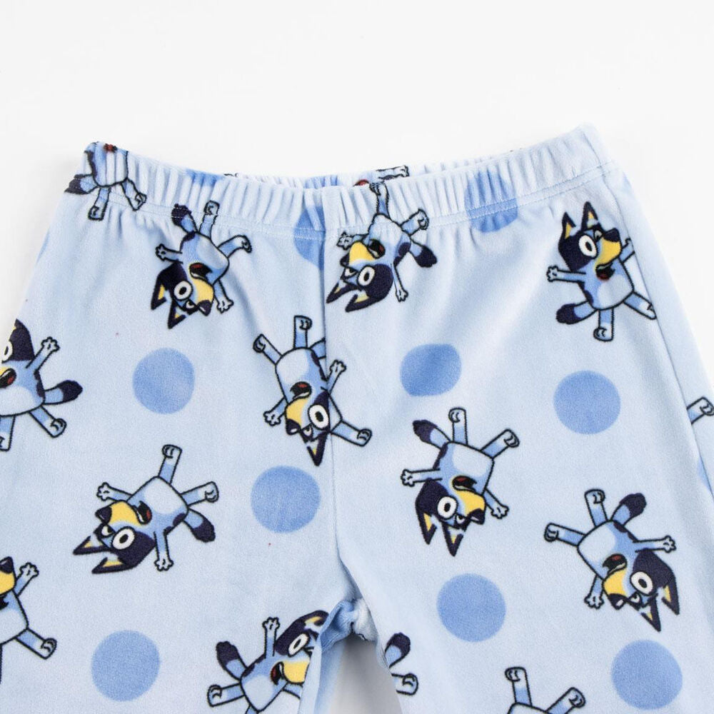 Pijama infantil Bluey rosa y azul de manga larga - 4