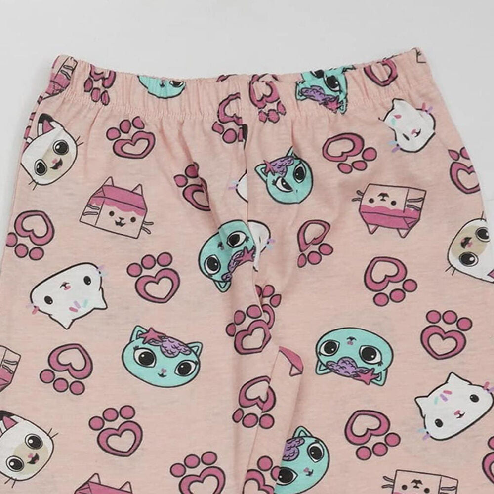 Pijama infantil de manga larga de La Casa de Muñecas de Gabby en rosa - 4