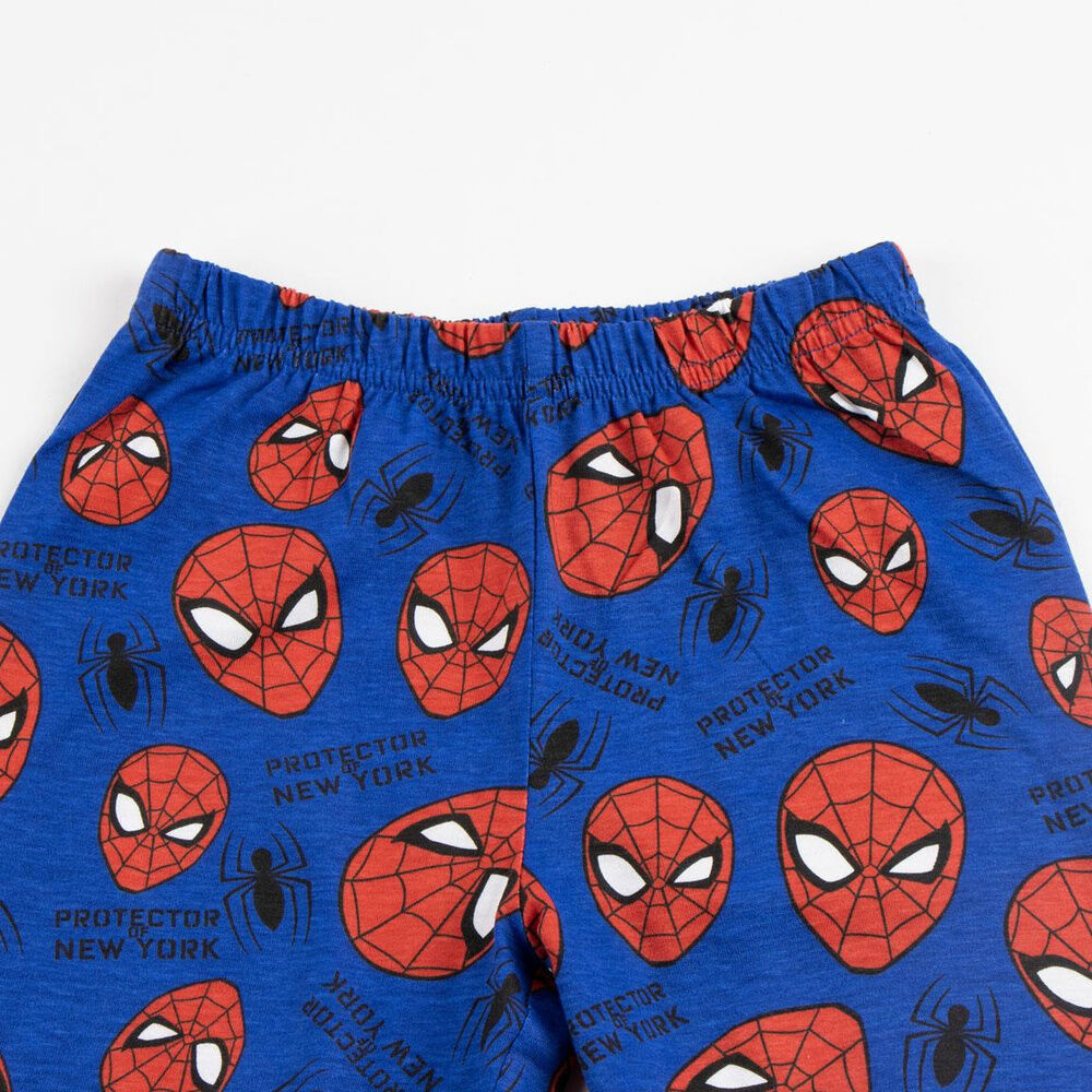 Pijama de manga larga Spiderman Marvel rojo y azul - 4
