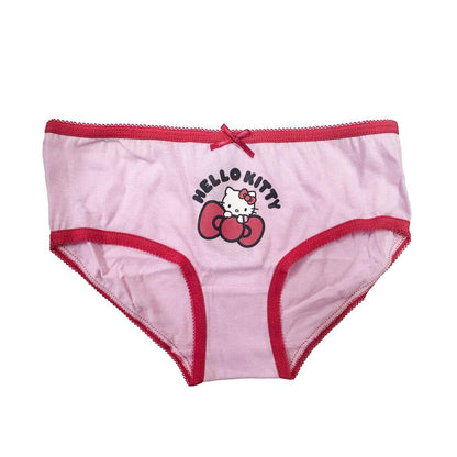 Set de tres braguitas Hello Kitty en rosa y rojo - 4
