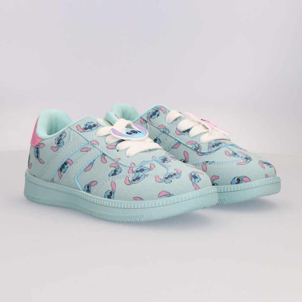 Deportiva Stitch de Disney en azul agua con detalles rosas - 5