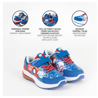 Deportiva azul y roja Spidey Marvel con luces - 5