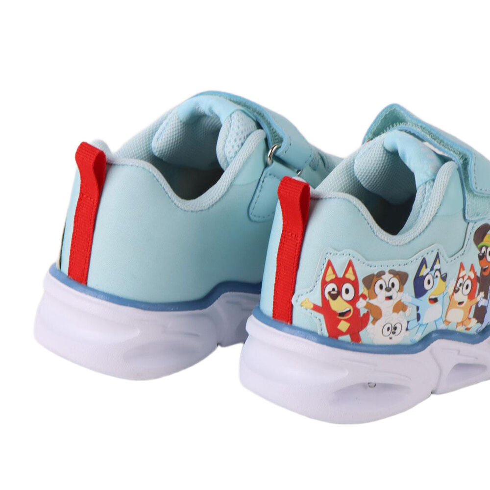 Deportiva Bluey azul con personajes laterales y luces - 5